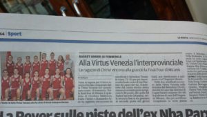 articolo Nuova Venezia vittoria U18f